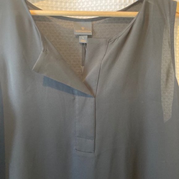 Sheer Black Womens Sleeveless Top - NWT - Picture 3 of 6